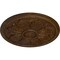 Ekena Millwork Kaya Ceiling Medallion (Fits Canopies up to 5 1/4"), 23 5/8"OD x 1 1/2"P, Root Beer Crackle CM23KARBC - alternate 2